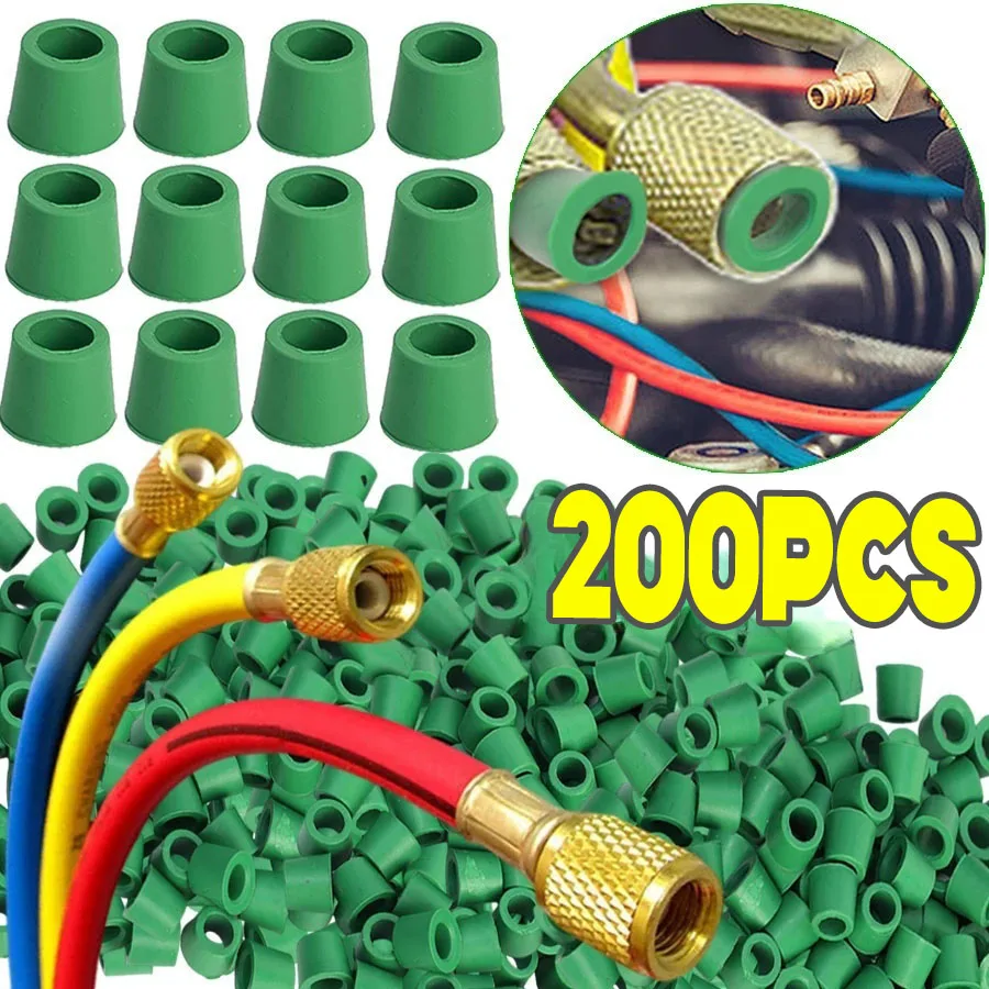 Guarnizione di riparazione della linea dell'aria condizionata per auto '1/4' Tubo di ricarica/Kit di guarnizioni di riparazione del collettore Strumenti Accessori di ricambio automobilistici