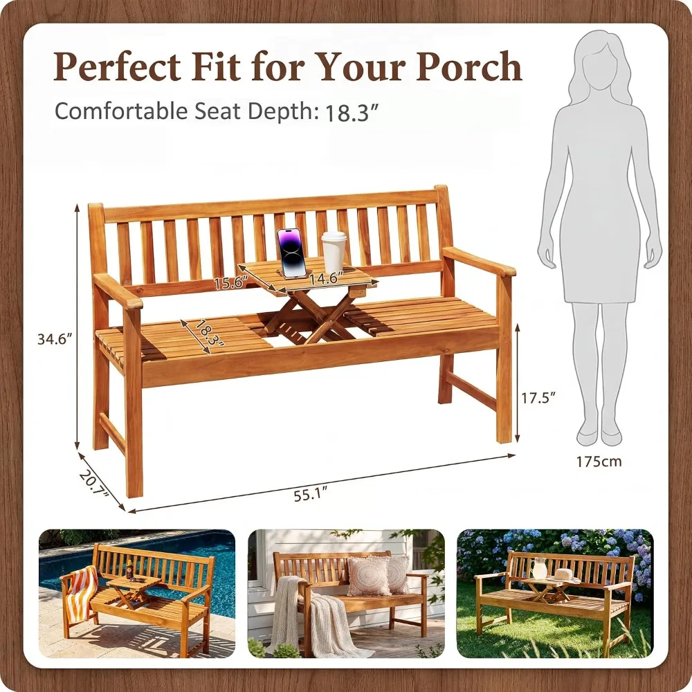 Outdoor Foldable Bench 3