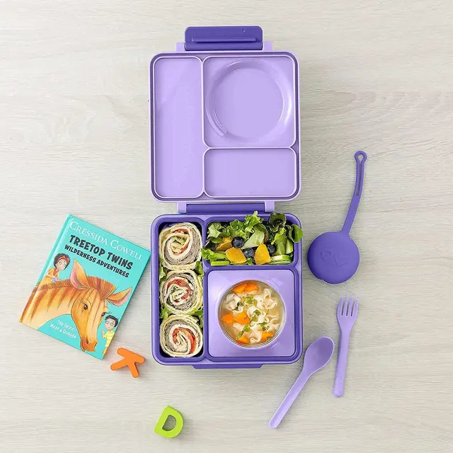 OmieBox Bento Box Purple Plum