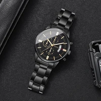 Montre à quartz pour homme en acier inoxydable de luxe, montres de mode pour homme, montres de travail pour homme, horloge Reloj Hombre 5