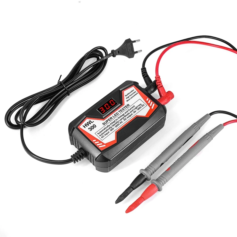 

0-300V Output LED TV Backlight Tester LED Strips Beads Test Tool Instruments Black EU Plug