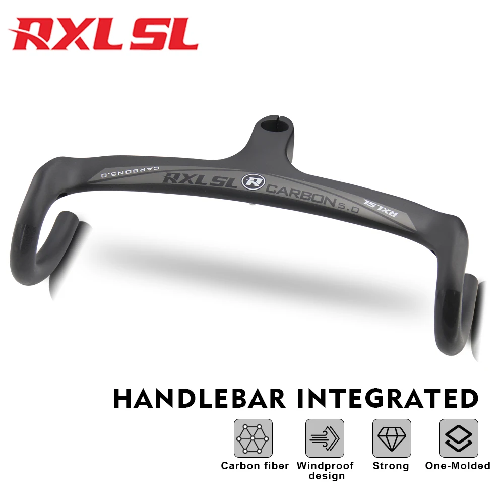 New RXL SL Integrated Carbon Handlebars Road 28.6mm Bicycle Handlebar Stem Full Internal Routing