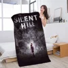 Thrilling Game S-Silent H-Hill Microfiber Blanket Quick Drying Beach Towels Oversized Printing Super Absorbent Pool Towel 2