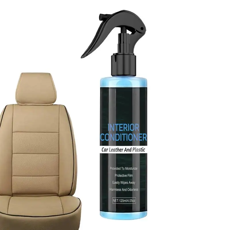 

120ml Interior Detailer Plastic Leather Restorer Quick Coat Car Leather Cleaner Spray Leather Cleaning Foam Spray For Car Seats