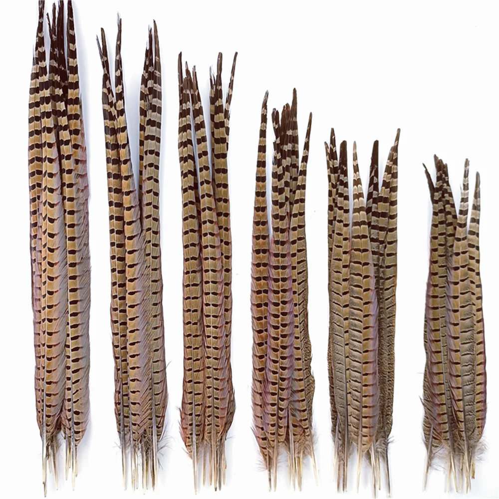 Plumas Naturales De Faisán Para Collar - Pack De 4 Unidades, Longitud 30.5-35.5 Cm, Ideal Para Manualidades, Disfraces Y Decoración