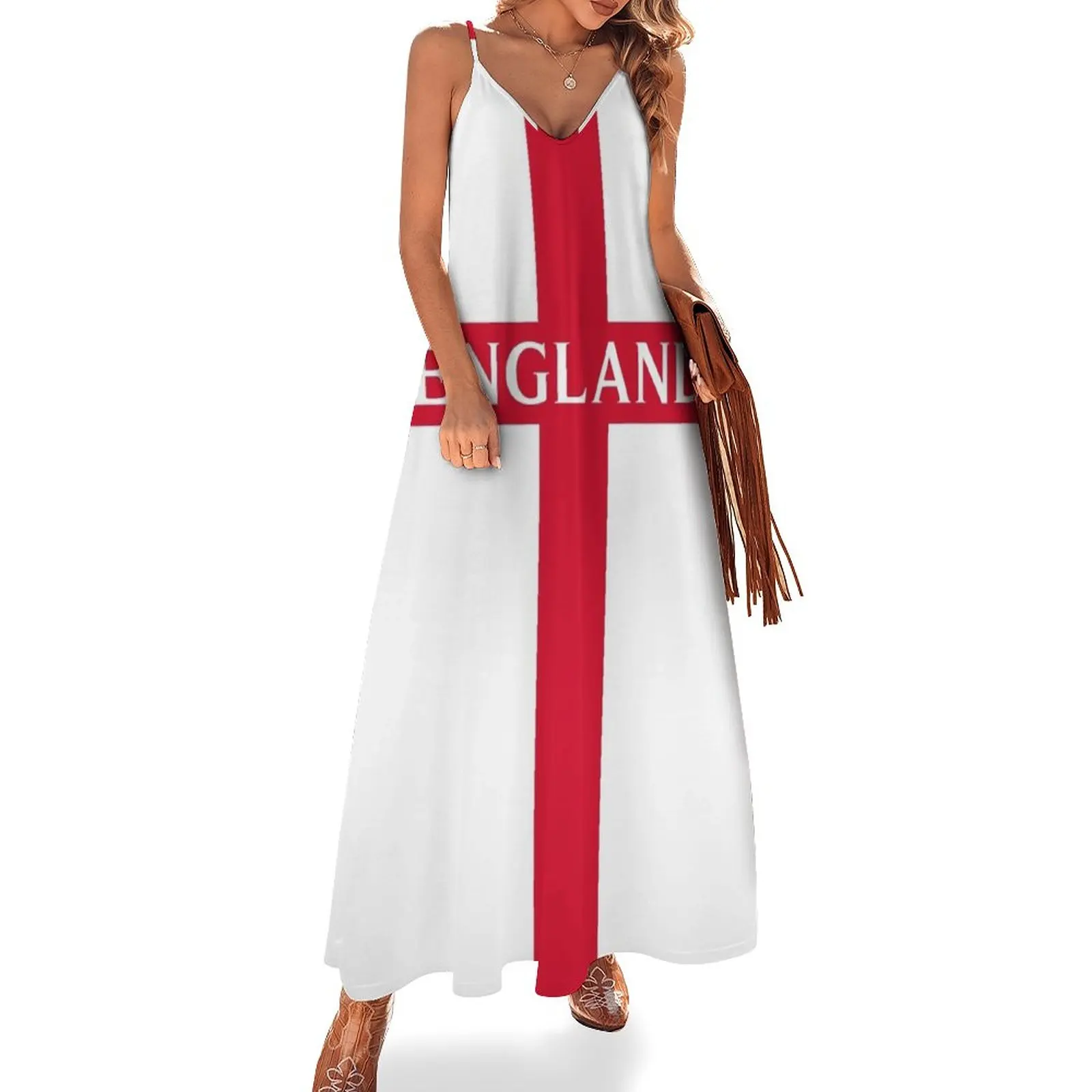 

ENGLAND ST. GEORGE CROSS, BY SUBGIRL Sleeveless Dress summer dress wedding guest dress 2023 prom dresses 2023