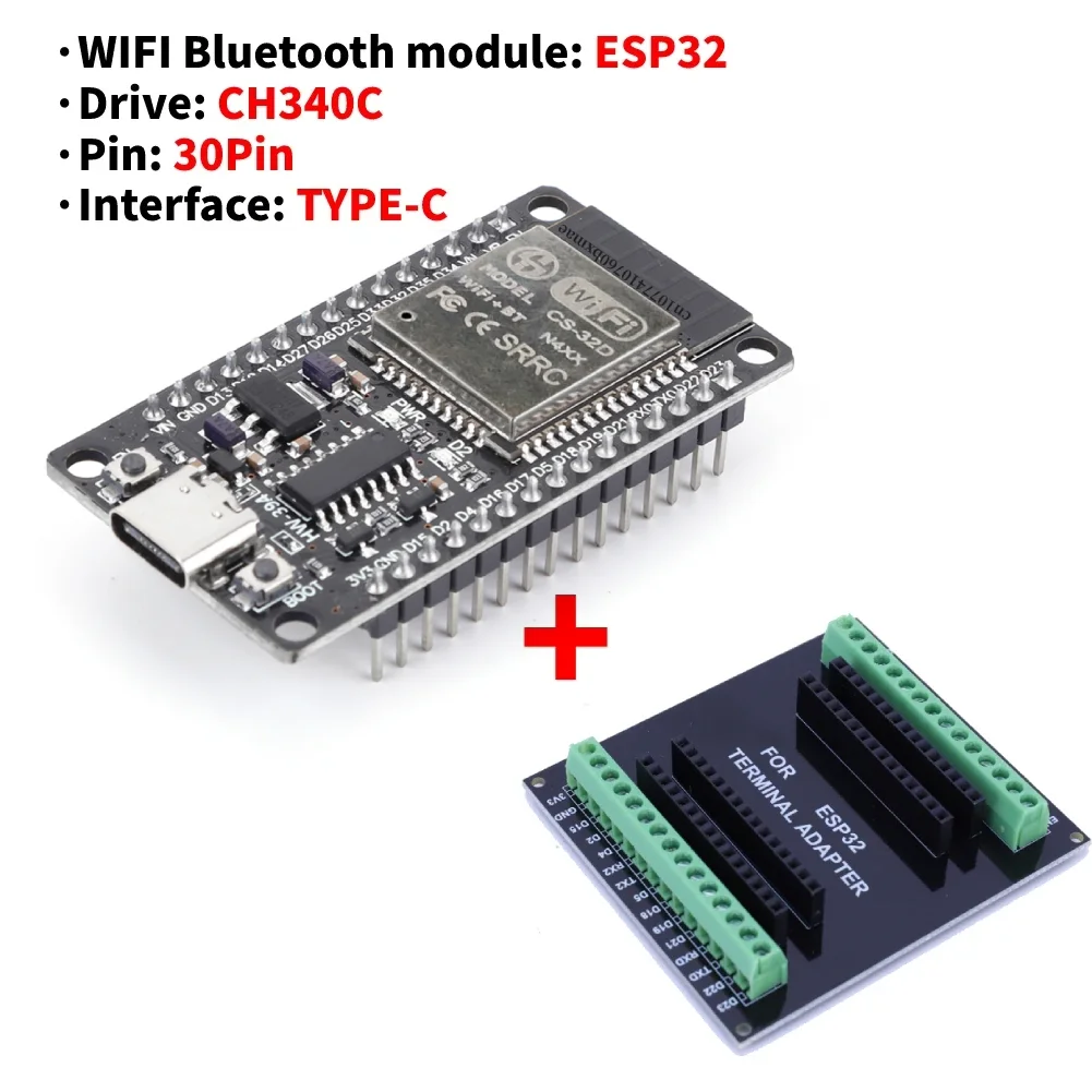 Wireless Dual-Core ESP32 Development Board with Ultra-Low Power Consumption