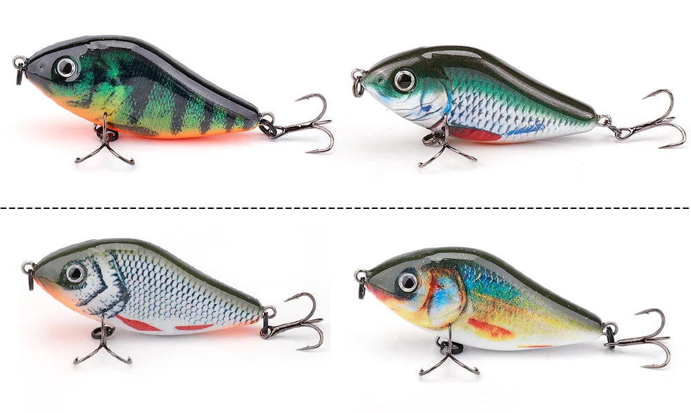 GOBASS Sinking Slider Jerkbait VIB Wobbler Angelköder 60 mm 13 g Ratlin harter künstlicher Köder für Winter-Angelgerät Hechtbarsch – Detail 11