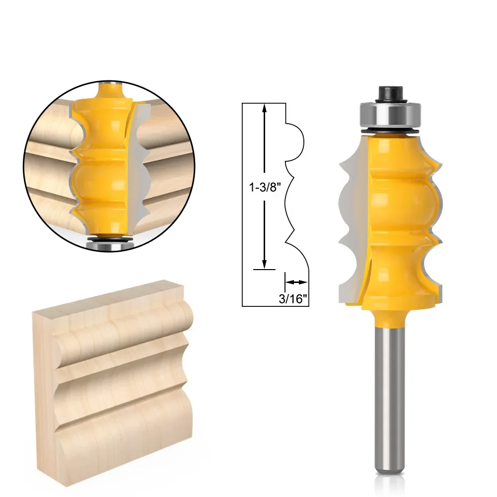 

1PC 6mm 1/4 Shank Special Moulding Bit Carbide Molding Router Bit Trimming Wood Milling Cutter for Woodwork Cutter Power Tools