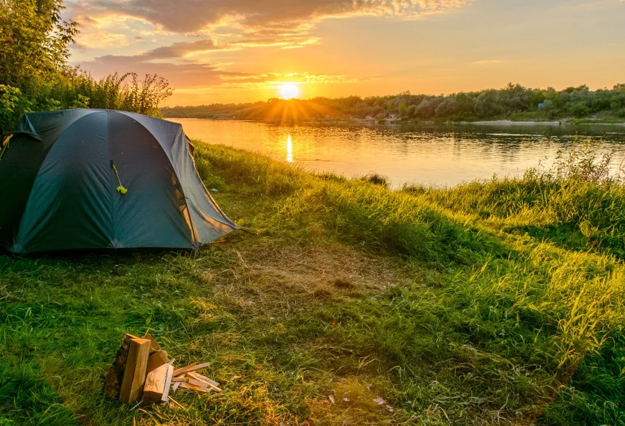 AOFOTO Fotohintergrund Vinyl, 2,1x1,5 M – Camping & Natur Design | Für Studio, Party, Neugeborenenfotos