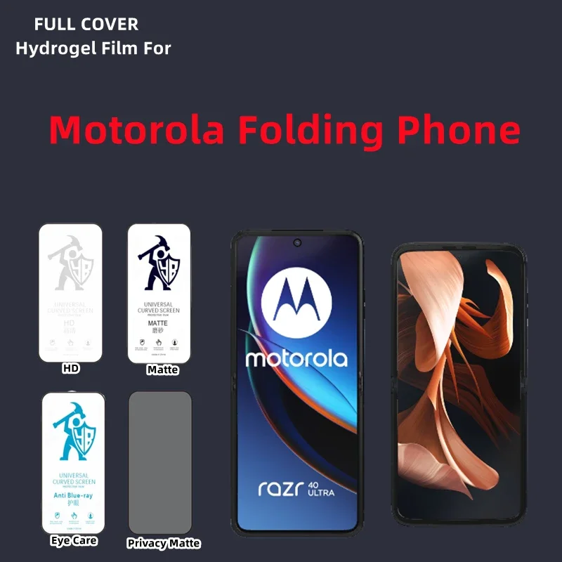 Pellicola Idrogel Hd 2 Pezzi Per Motorola Razr 40 Pellicola Salvaschermo Ultra Opaca Per Motorola Razr 5G 2019 2022 Moto 40 Ultra