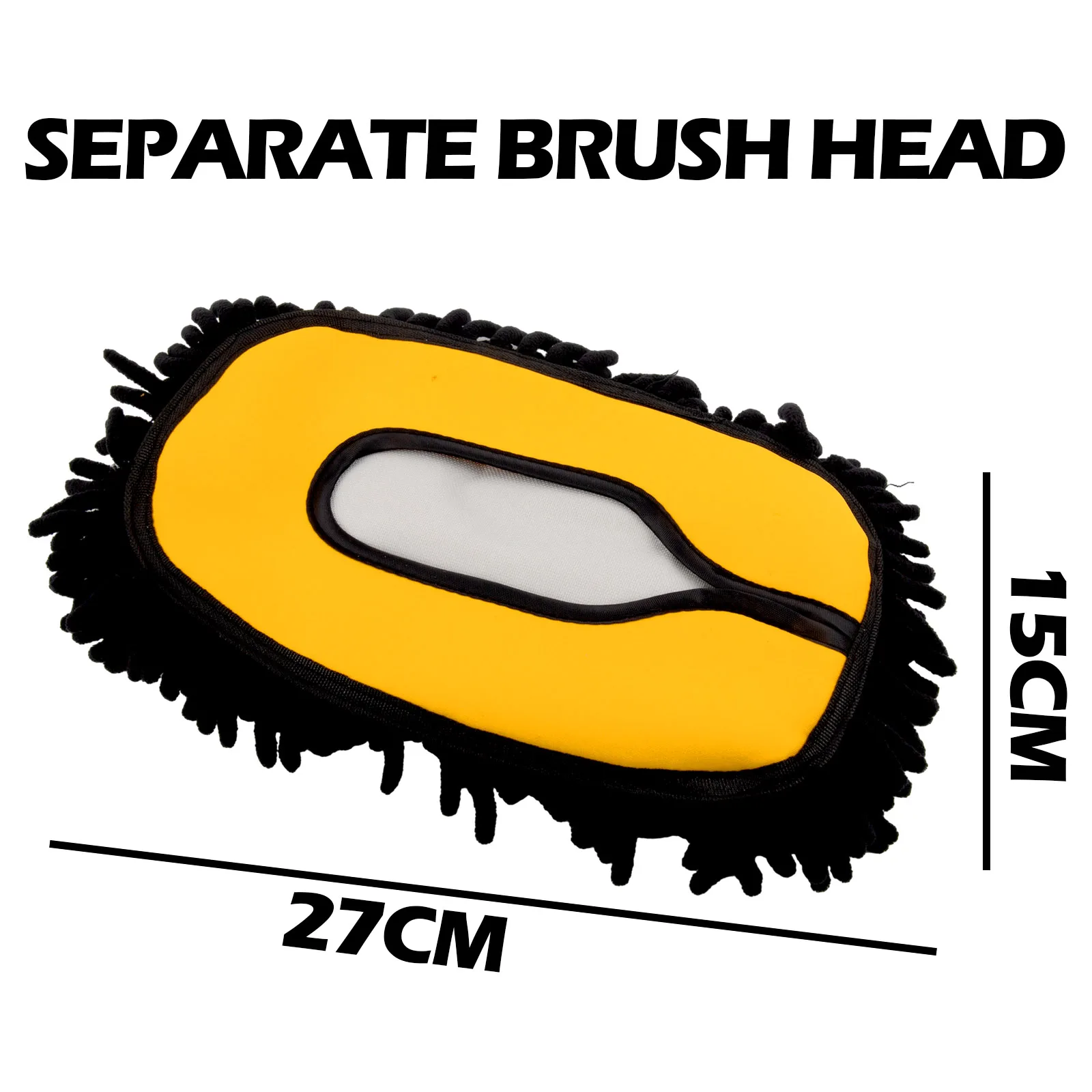 최신 세차 브러시 청소 걸레 브러시, 노란색 브러시 헤드 청소 브러시, 자동차 청소 도구, 셔닐 빗자루 