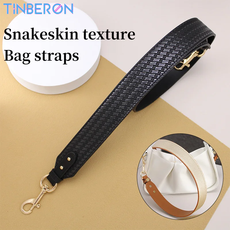 TINBERON Handbag Accessories Leather Bag Strap Woman's Crossbody Bag Replacement Shoulder Strap Fashion Handbag Handle Bag Strap