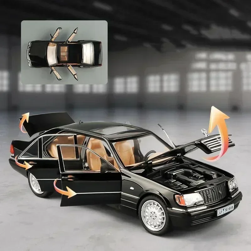 مقياس سيارة 1:24 مرسيدس بنز S320 W140 سبيكة سيارة...