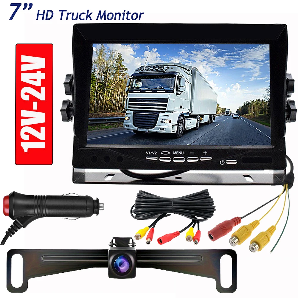 7-Monitor-Wire-Rear-View-Backup-Camera-Night-Vision-System-For-RV-Truck ...