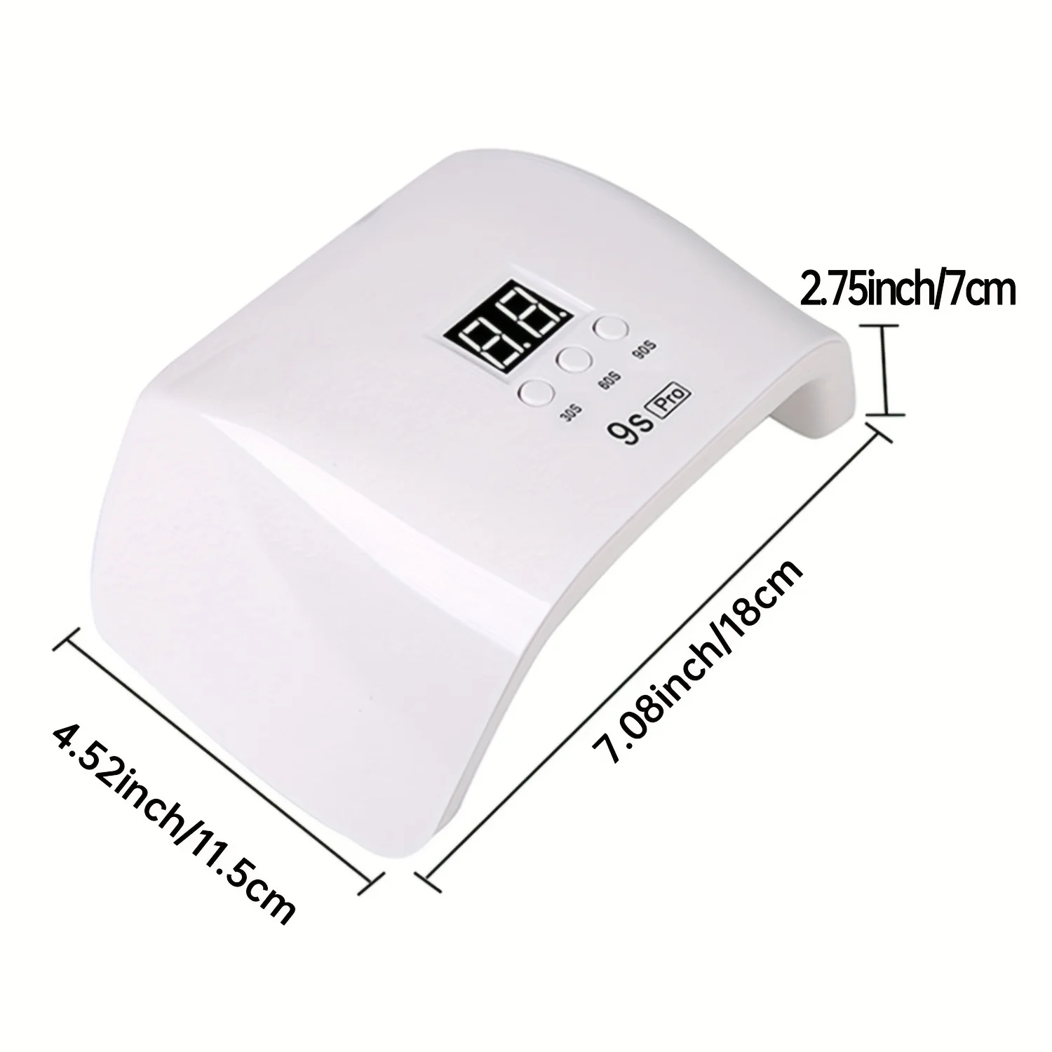 120W High-Power Nail Lamp-Fast Curing UV LED Light-3 Timer Settings Smart Sensor Suitable for All Gel Polishes
