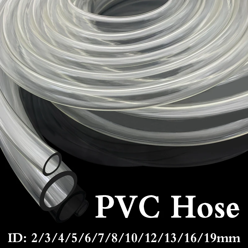 Mangueira Transparente da Bomba de Água do Pvc Mangueira Plástica do Aquário Tubo do Produto Comestível Identificação 10 12 14 16 18 20 25 32 Milímetros 5m 10m