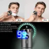 Men's Electric Shaver Usb Charge Mini Pocket Travel Razor Wet-Dry Comfortable Easy Travel Beard Body Hair Trimmer Pocket Razor 3