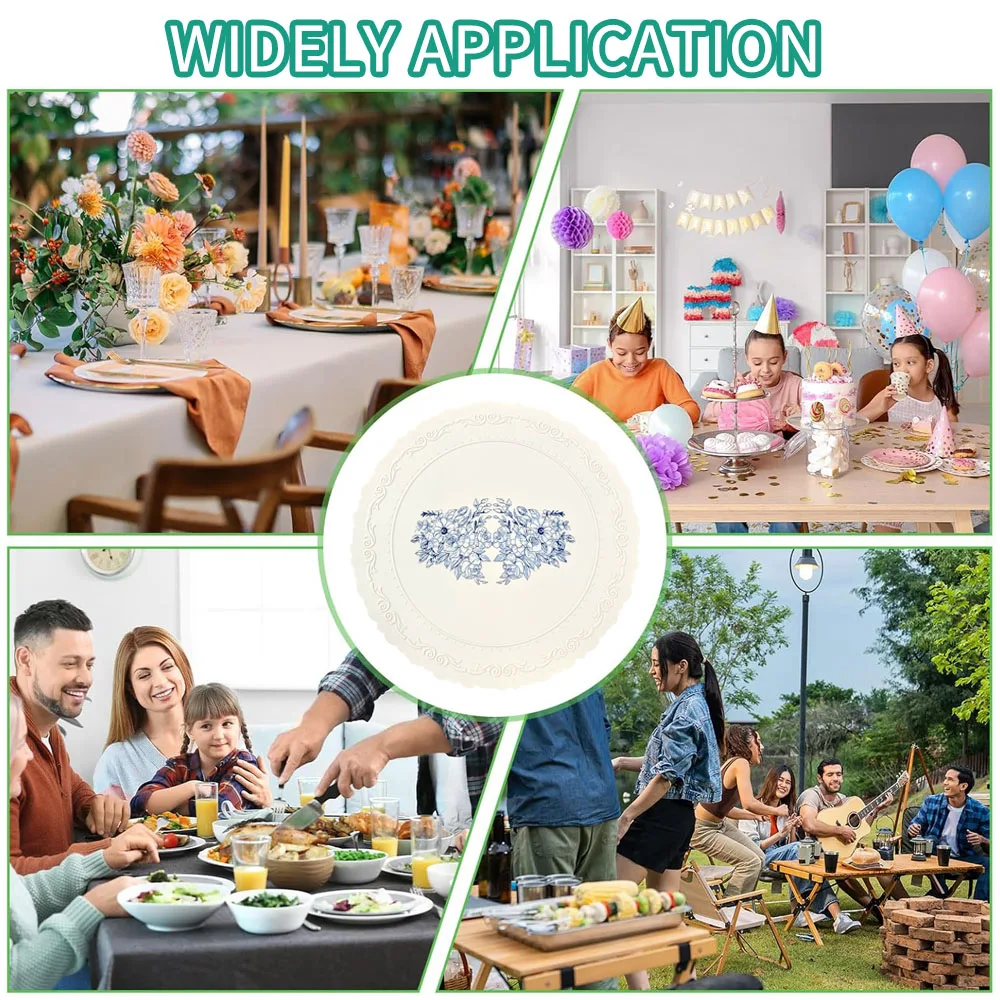 Round Silicone Table Mat - Heat Resistant, Waterproof, & Durable Non-Slip Kitchen Pad