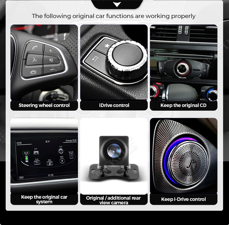 Radio para Auto MEKEDE Polish Store de 10.25 Pulgadas para Audi Q3 2012 2013 2014 2015 2016 2017 2018, CarPlay Inalámbrico, Android Auto, GPS, Navegación, Reproductor Multimedia, Pantalla Táctil IPS, Reproductor de Vid 2