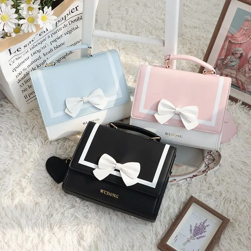 HAEX Fashion JK Women's Ita Bag 2023 Trend Japanese Style Kawaii Bow Lolita Crossbody Shoulder Bags New Design Bolso Mujer