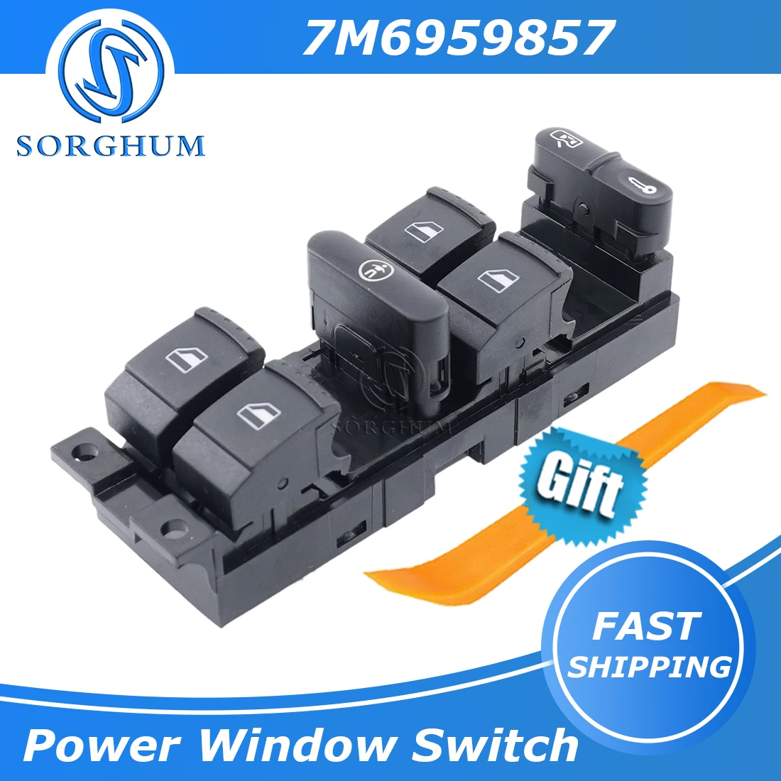 7 M6959857 Interruttore Di Controllo Alzacristallo Elettrico Principale Per Vw Sharan Seat Alhambra Per Ford Galaxy 7 M6 959 857A Muslimate