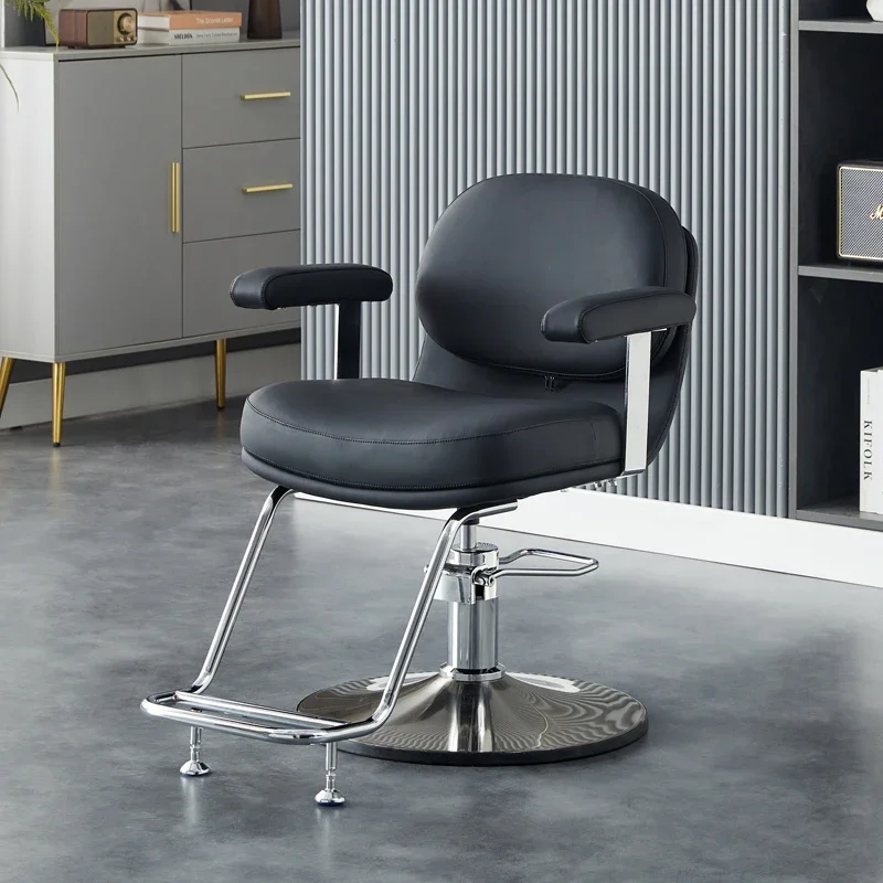 

Hairdressing Lift Swivel Barbershop Barber Chair Perm Hair Dyeing Simple Barber Chair Silla De Barbería Salon Furniture
