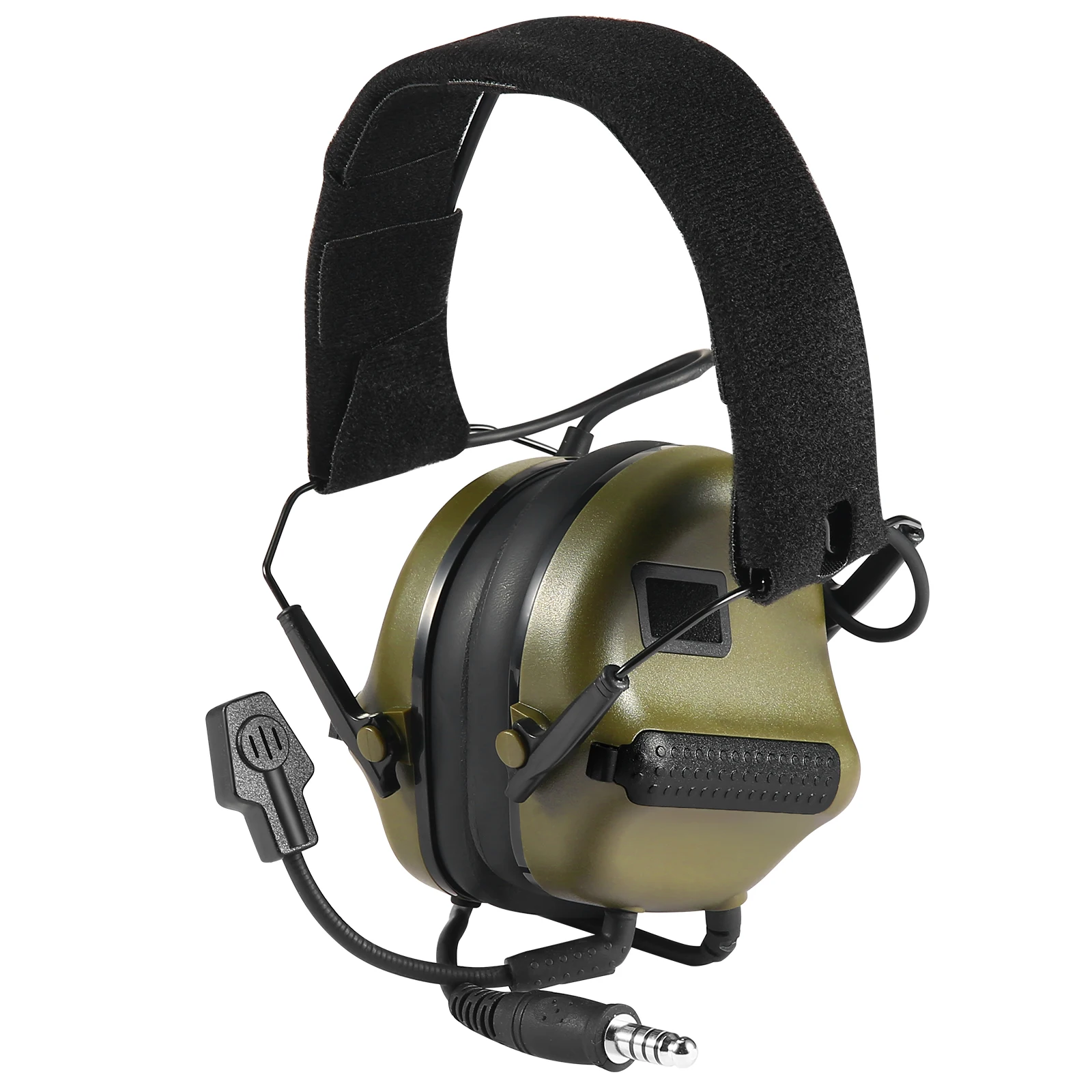 

Quality Airsoft Tactical Headset Foldable Earmuff Microphone Military Headphone Shooting Hunting Ear Protection Earphones