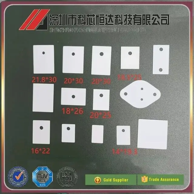 TO-220 TO-247 TO-264 TO-3 MT-200 Alumina ceramic sheet Thermal insulation sheet Triode high power heat sink 10PCS
