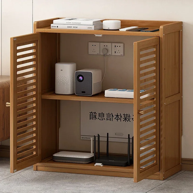Free-Standing Router Organizer Spacious WiFi Box Cover Thickened Panels Ventilated Design for Heat Dissipation