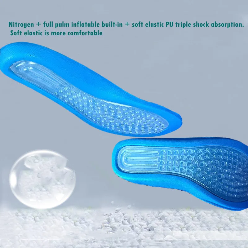 Dedicated Air Cushion Orthopedic Insoles For The Feet Sole Protector Nitrogen Full Palm Shock Inner Soles Pads Shoes Accesories