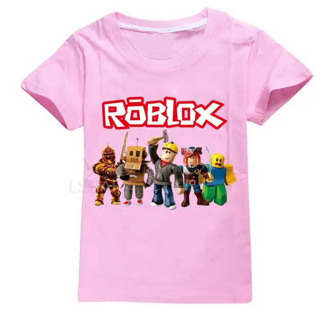 ROBLOX Bebê Camisas Casuais Crianças Moda ROBLOX T Shirt Algodão