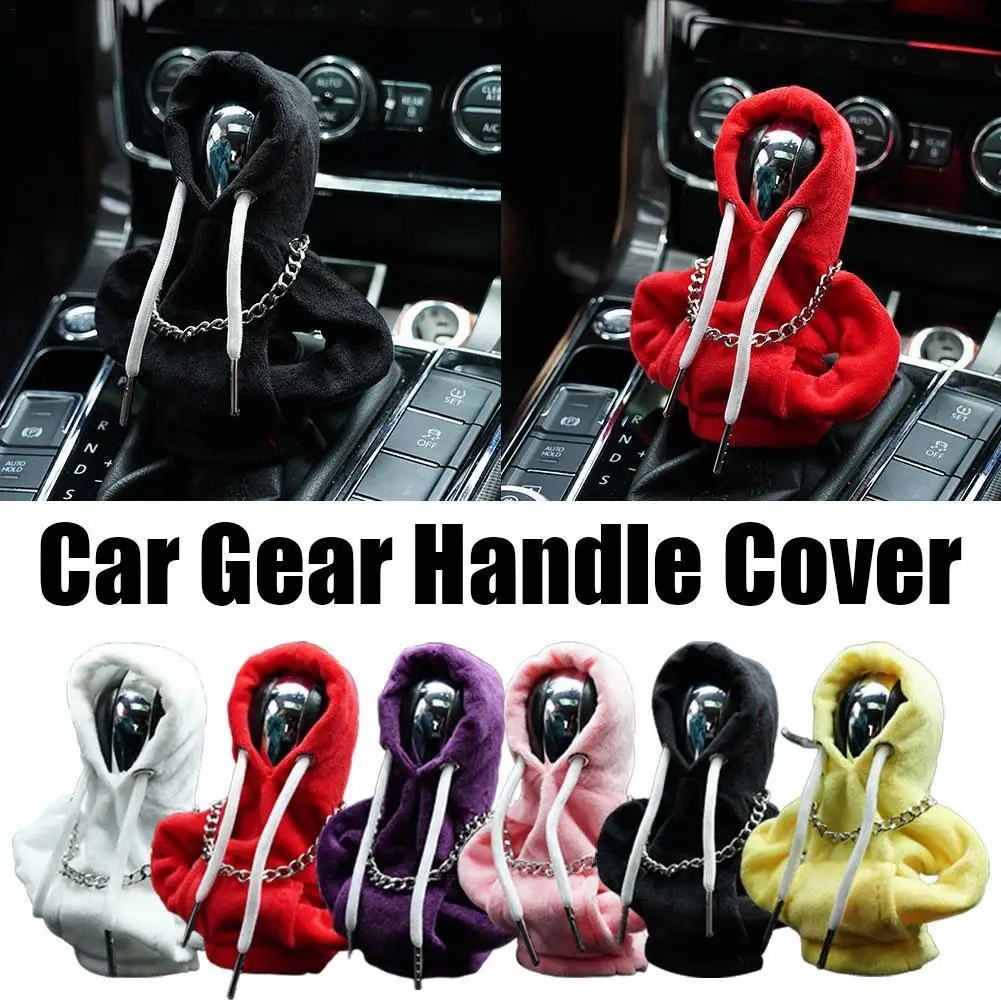 Gear Shift Hoodie For Car Shifter Automotive Interior Accessories Soft And  Adjustable Shift Knob Cover Car Accessories For Women - AliExpress