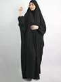 FPOVFPO Women's 2-Piece Muslim Abaya Prayer Dress With Hijab - Full Length Maxi Kaftan For Ramadan & Islamic Events (Purple, One Size) - View #7