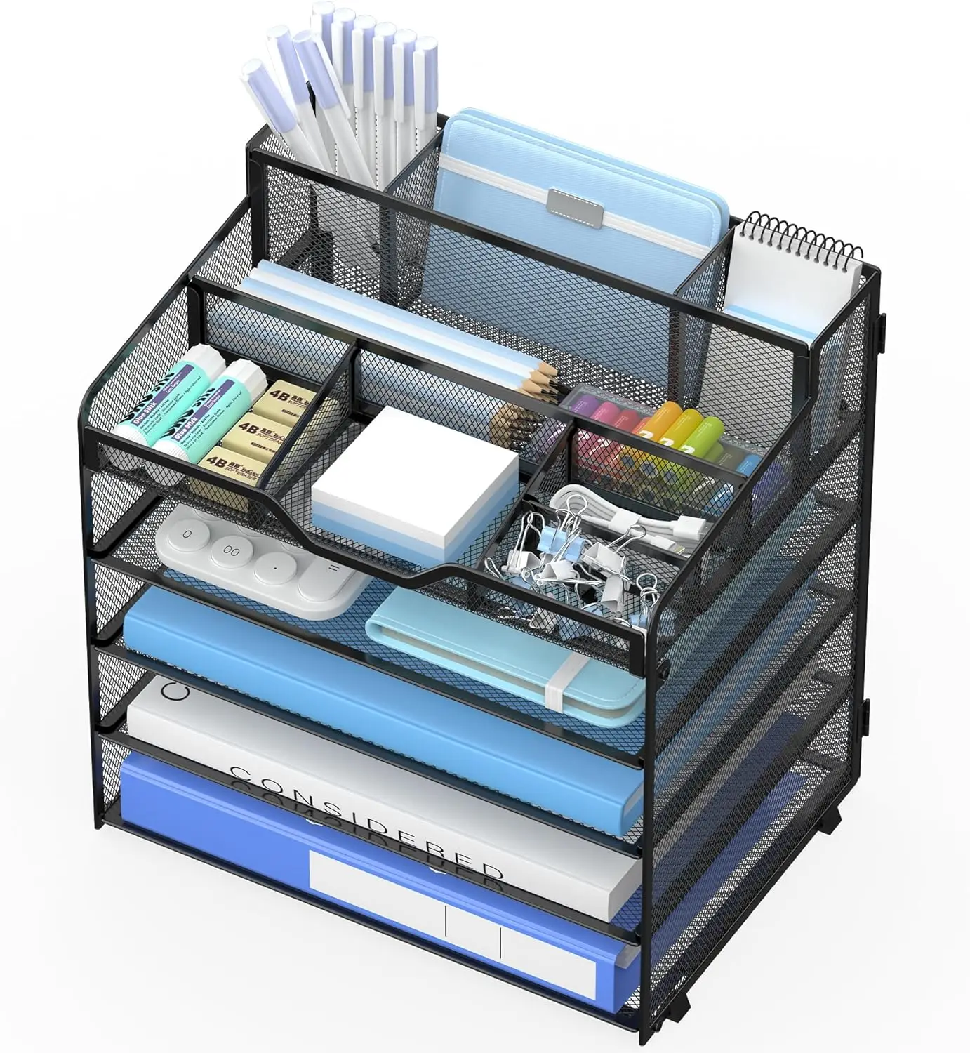 5-Tier Mesh Desk Organizer 1