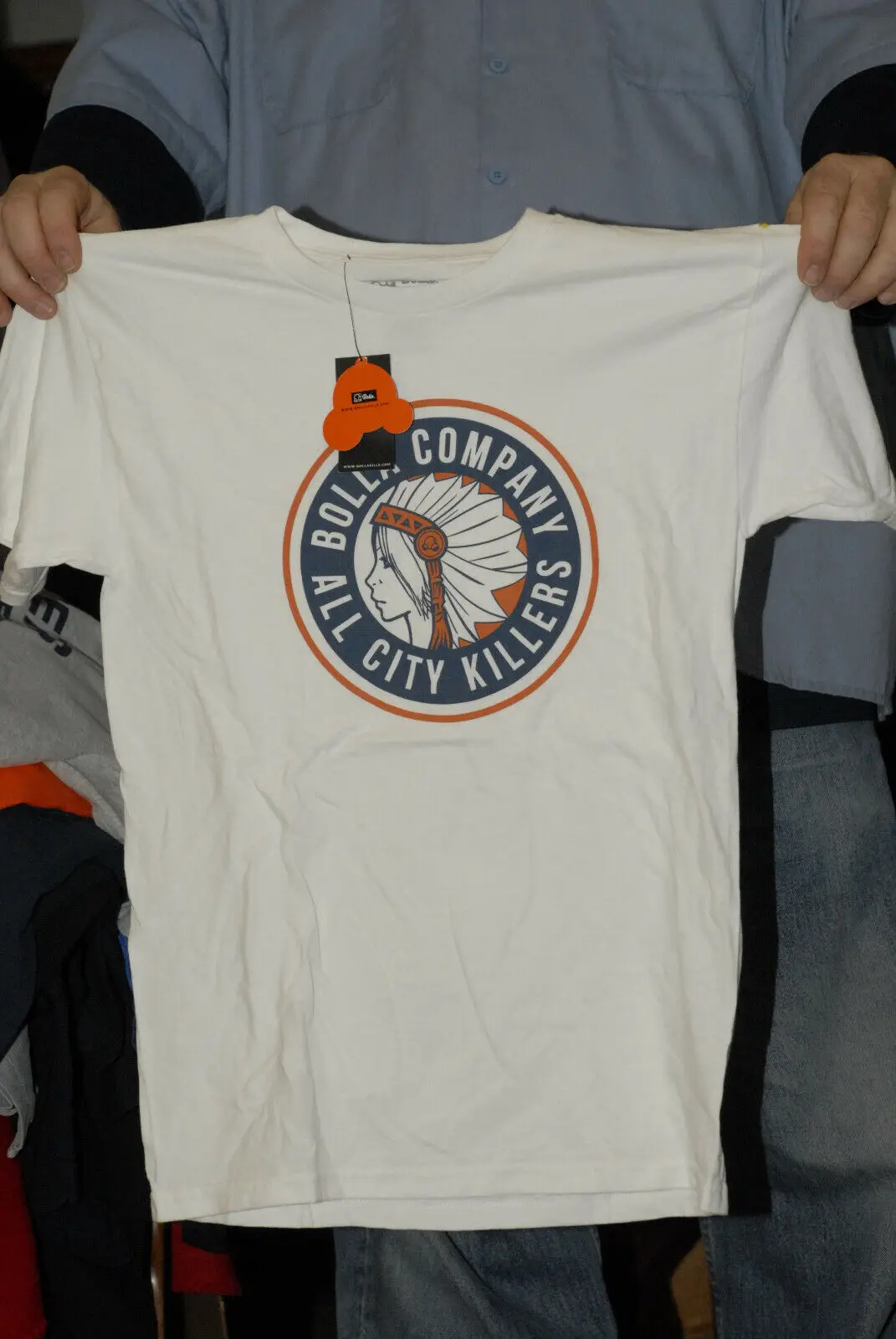 Bolla All City Killer T Shirt New W Tag Mint White Small Designer Maniche Lunghe