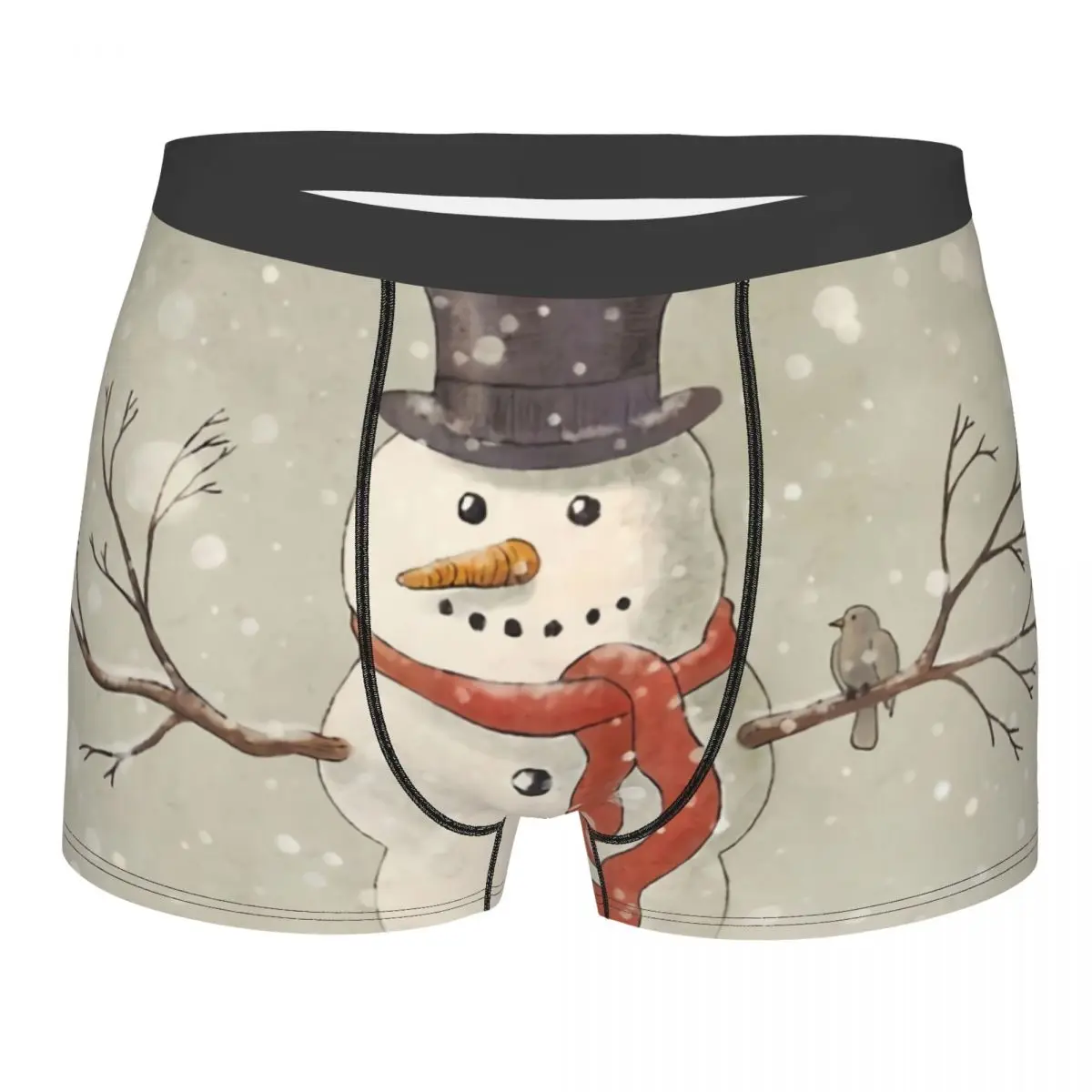 

The Snowman Men Boxer Briefs Underpants Highly Breathable Gift Idea