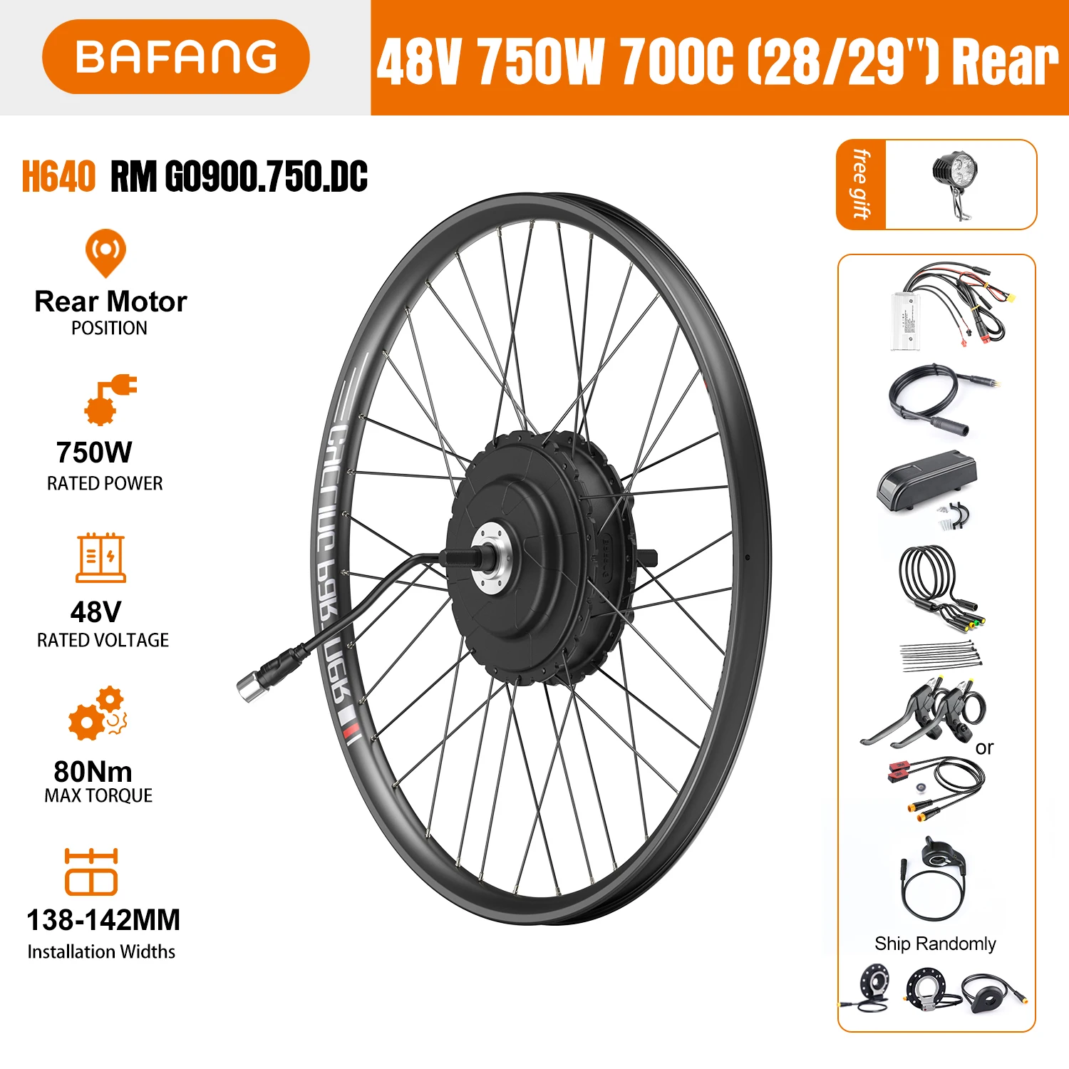 Motore Posteriore 700C 48V750W (Cassetta)