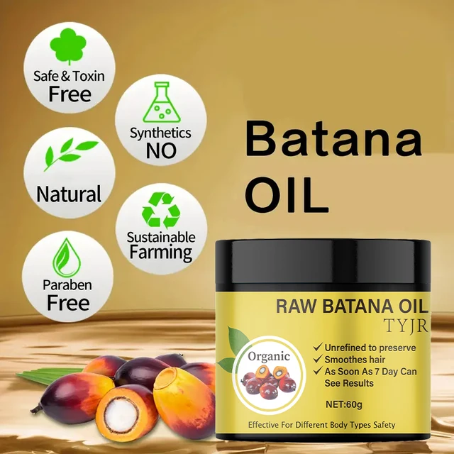 Maschera per capelli all'olio di Batana grezzo ripara i danni asciutti Liscia ammorbidisce l'effetto crespo previene la caduta dei capelli Nutriente per la cura del cuoio capelluto 4