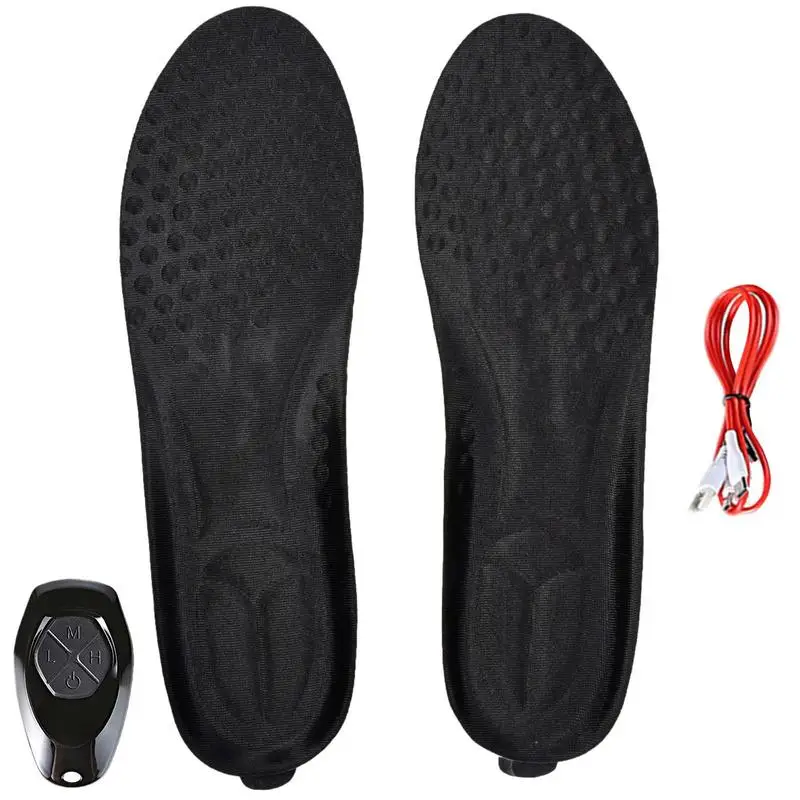 

Heated Insoles Soft Breathable Heated Insoles Foot Warmer Rechargeable With Remote Control For Men Women Outdoor Traveling