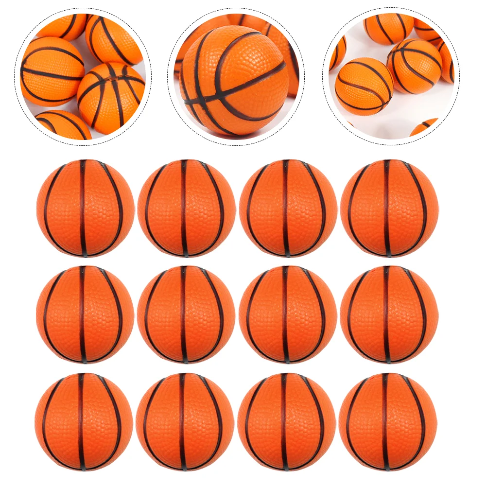 24 Pcs Mini Toys Swimming Pool Toys Small Basketballs Squeeze Ball Tiny Sports Balls Pu Mini Indoor Basketball 5