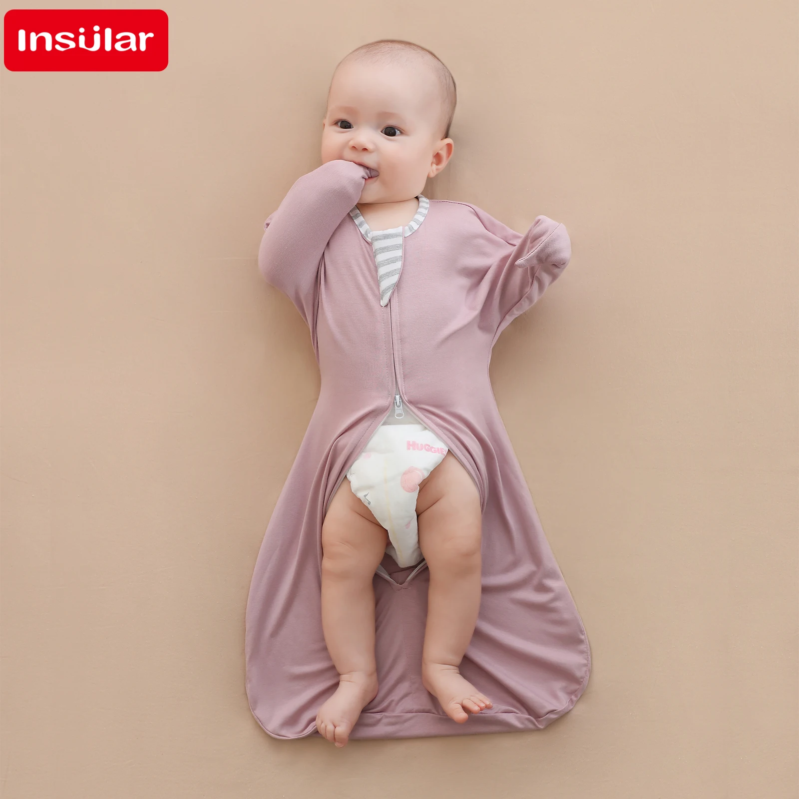 New Modal High Elasticity Baby Surrender Style Shock-absorbing Newborn Swaddle Cloth Kick Resistant Baby Swaddles swaddle blanket cotton swaddle