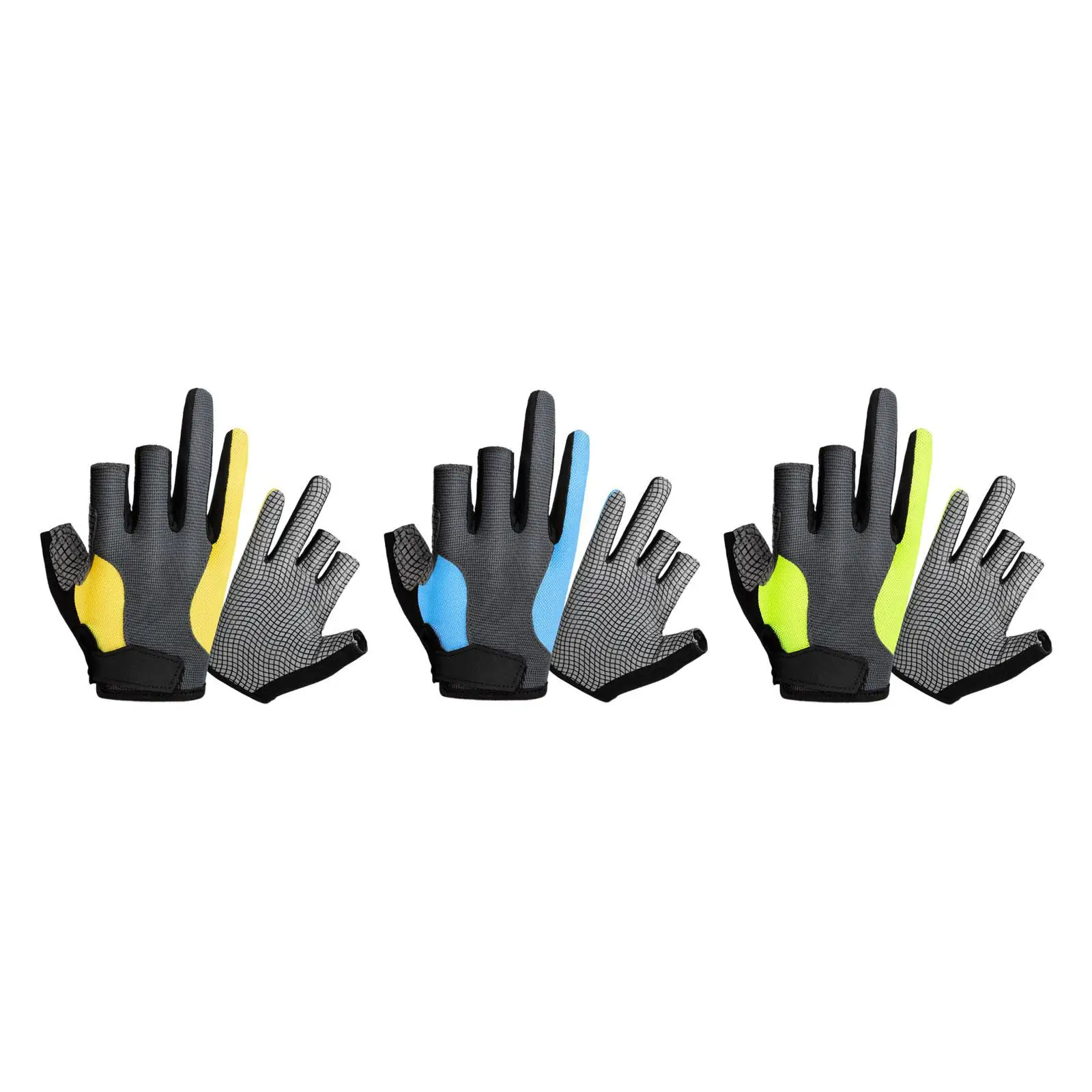 3 Cut Fingers Gloves Finger Protector Ice Fishing Gloves Breathable Non Slip