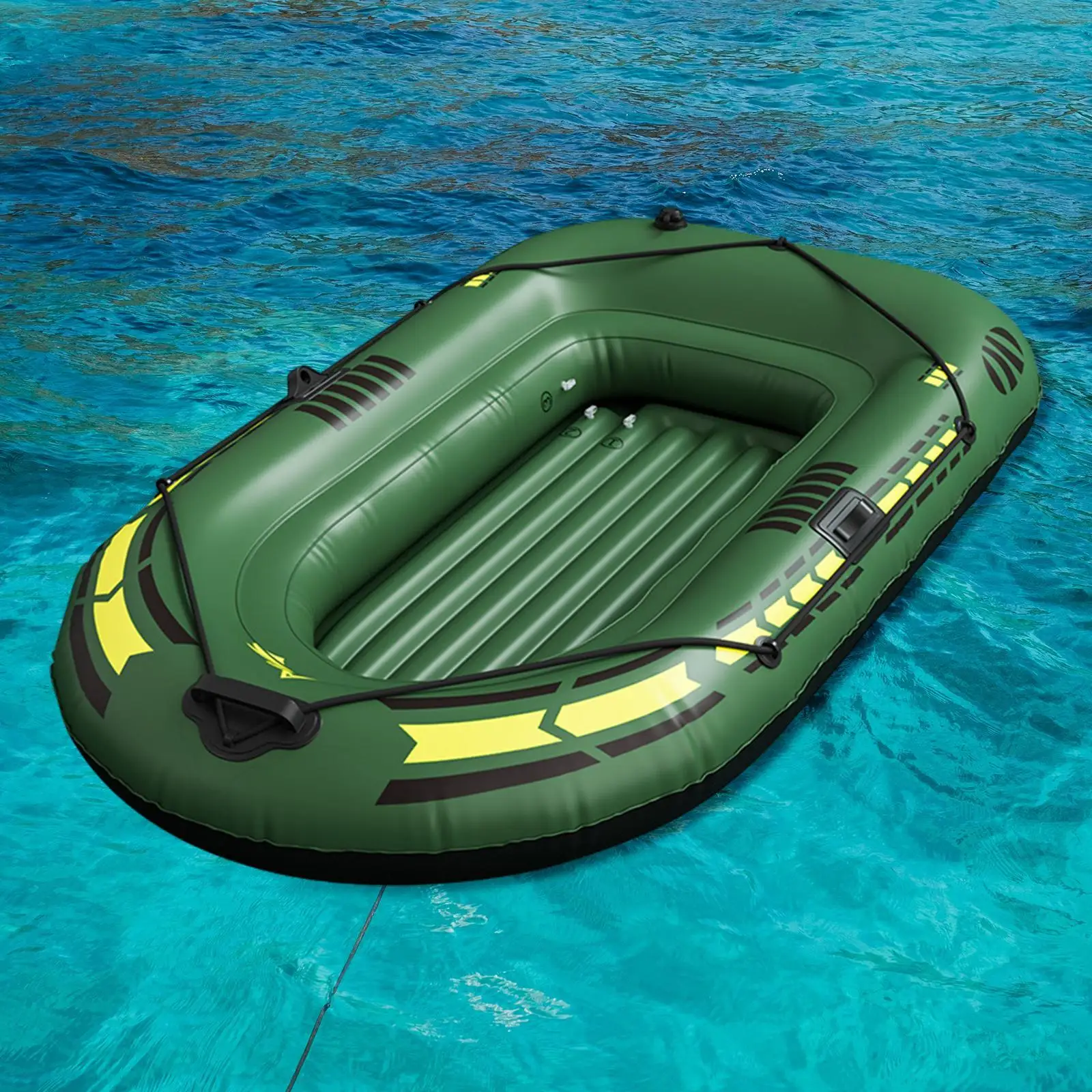 Inflatable Boat Kayak Heavy Duty Grab Handle Summer Outdoor with Oar Locks 2 Inflatable Boat Kayak Heavy Duty Grab Handle Summer Outdoor with Oar Locks 2