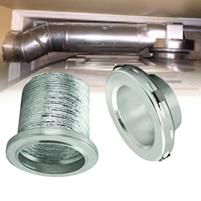 ข้อต่อระบายอากาศแบบแม่เหล็ก 180 องศา พร้อมท่อขนาด 4 นิ้ว สำหรับห้องซักรีด ตู้เสื้อผ้า อพาร์ตเมนต์ 1