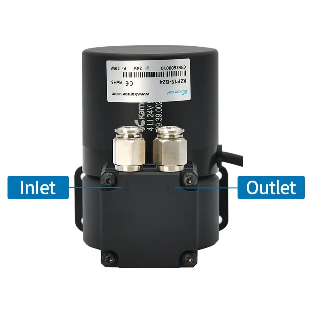 Kamoer 다이어프램 진공 펌프, KZP15, 24V 음압, 0.07Mpa 흡입 펌프, PWM 제어, 의료 기기용, 15L/min
