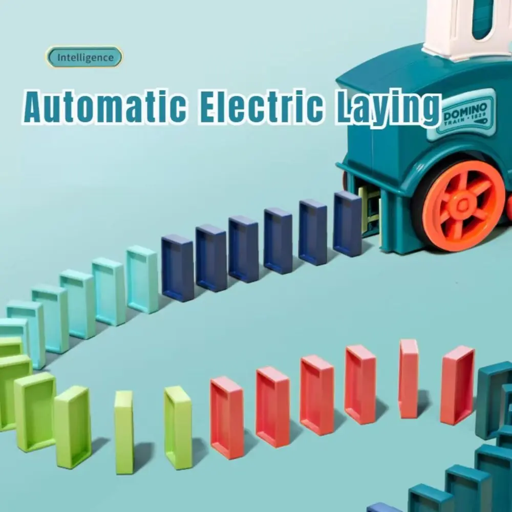Sound Light Intelligent Children DIY Educational Automatic Laying Automatic Launch Small Train Puzzle Blocks