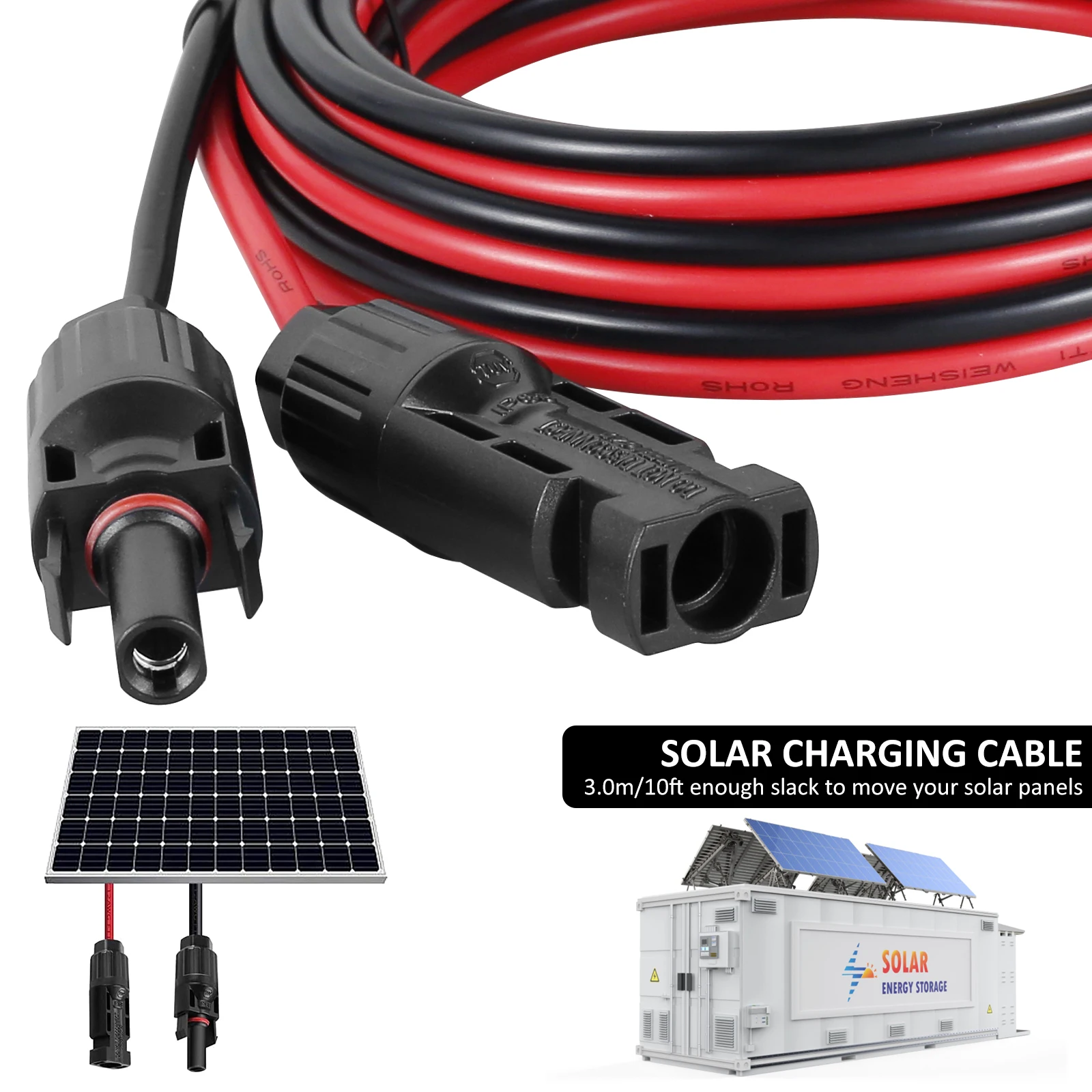 thumbnail image 2 of Solar Panel Adapter Aazon.co: Solar To XT60i Cable 12AWG - OOKEERF 10FT Solar Panel To XT60i Adapter Connector... Ecoflow Solar Cable 2 of 9