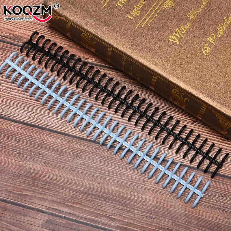 1pc Plastic 30-Hole Loose Leaf Binders Ring Binding Spines Combs 85 Sheets Capacity for DIY Paper Notebook Album