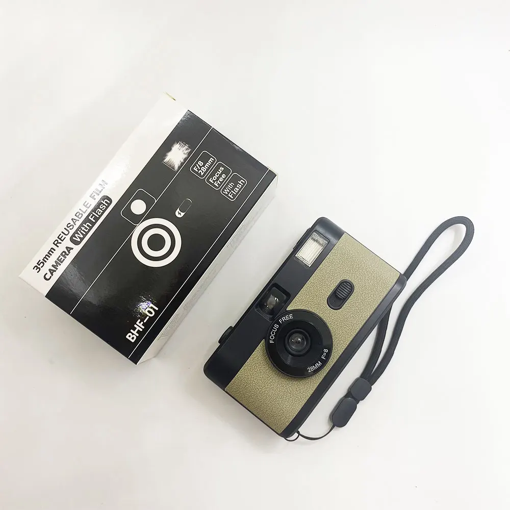 2023 Nueva cámara desechable 35 mm Vintage Camera con flash de un